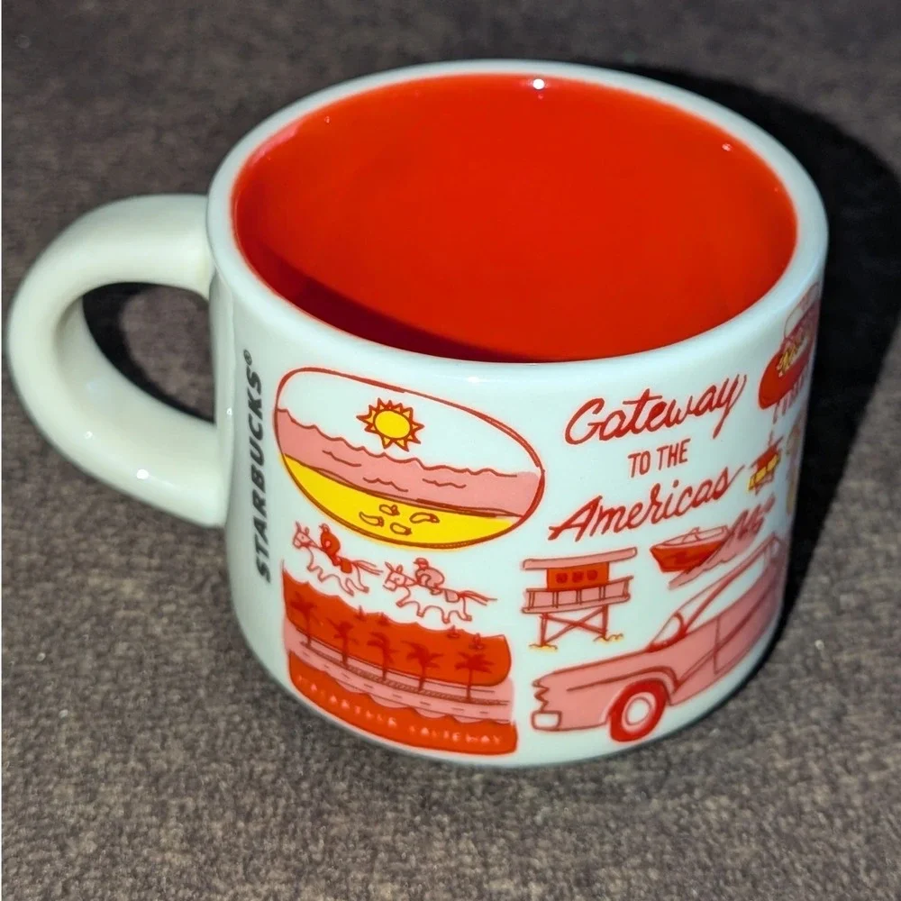 Starbucks Been There Series Miami Florida Ceramic Mini Mug Ornament 2oz New Box